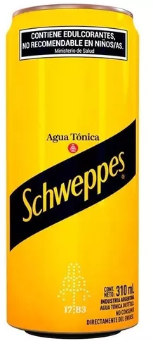 Lata Agua Tónica 310 CC X 6 un. Sin Azúcar SCHWEPPES