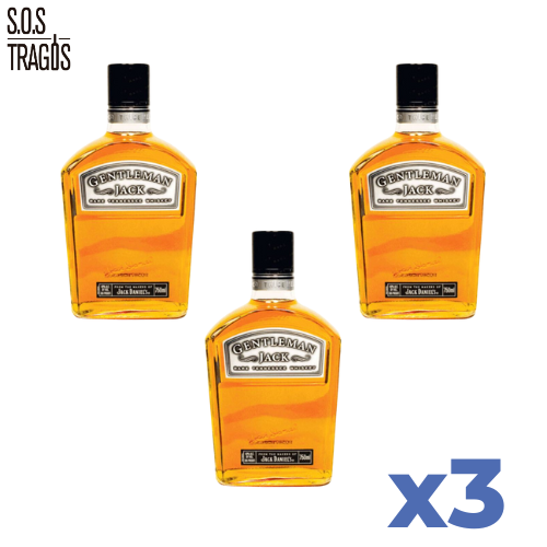 Whisky Gentleman Jack 750 cc Jack Daniels x3
