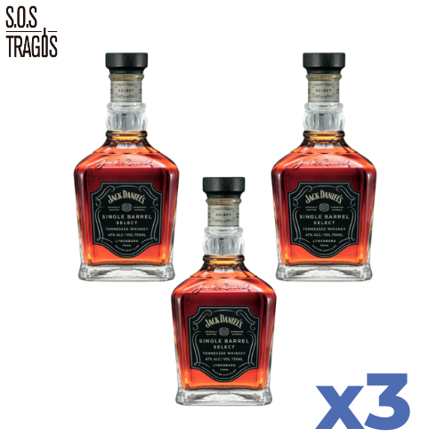 Whisky Single Barrel 750 cc Jack Daniels x3