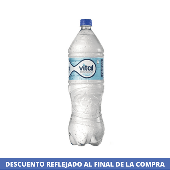 Agua Mineral Desechable Con Gas 1,6 Lt Vital