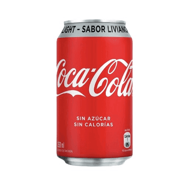 Bebida Gaseosa Light Lata 350cc Pack De 6 Unidades Coca Cola