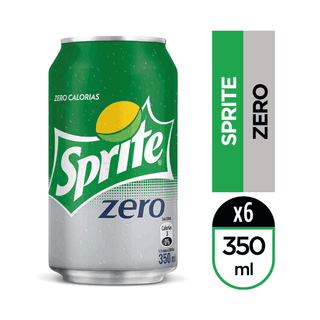Bebida Zero Lata 350 Ml Pack 6 Unidades Sprite