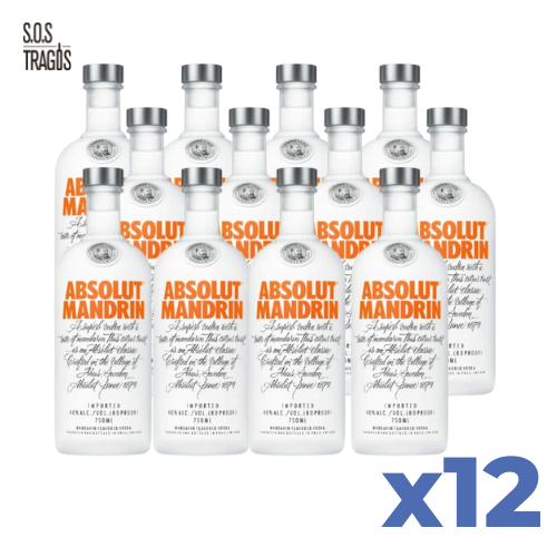 Vodka Mandrin 40° 750cc Absolut x12