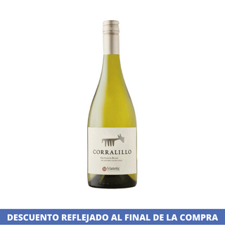 Vino Sauvignon Blanc 750cc Corralillo Matetic A