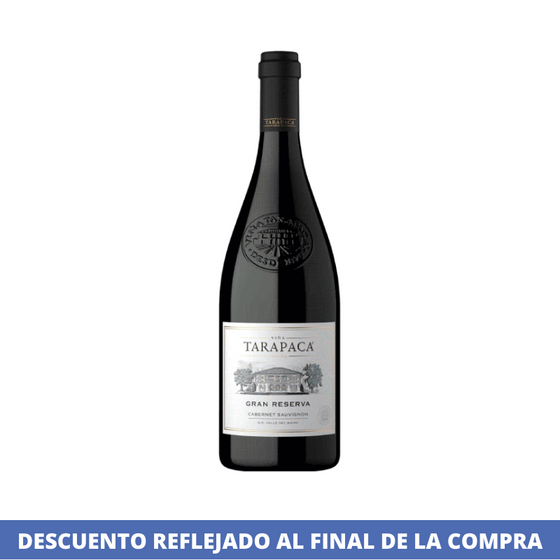 Vino Tinto Cabernet Sauvignon Gran Reserva 750 Ml Tarapaca A