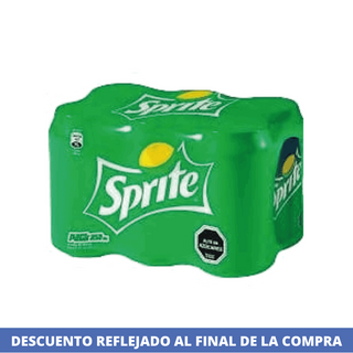Bebida Lata 350 Ml Pack 6 Unidades Sprite A