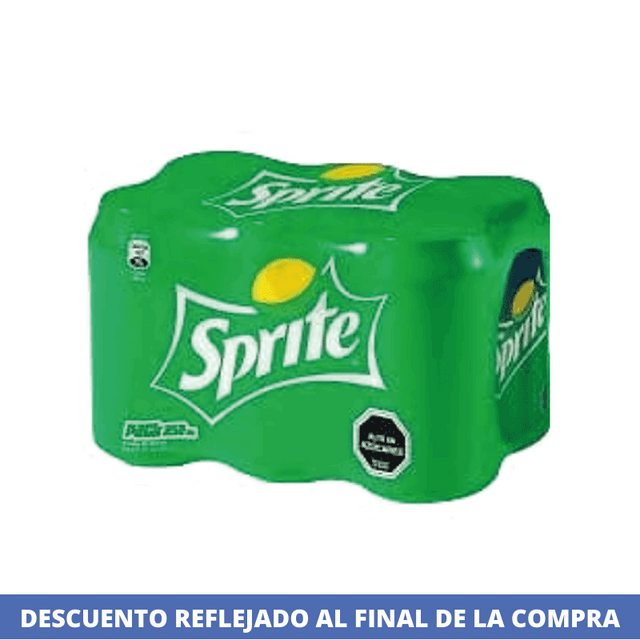 Bebida Lata 350 Ml Pack 6 Unidades Sprite A
