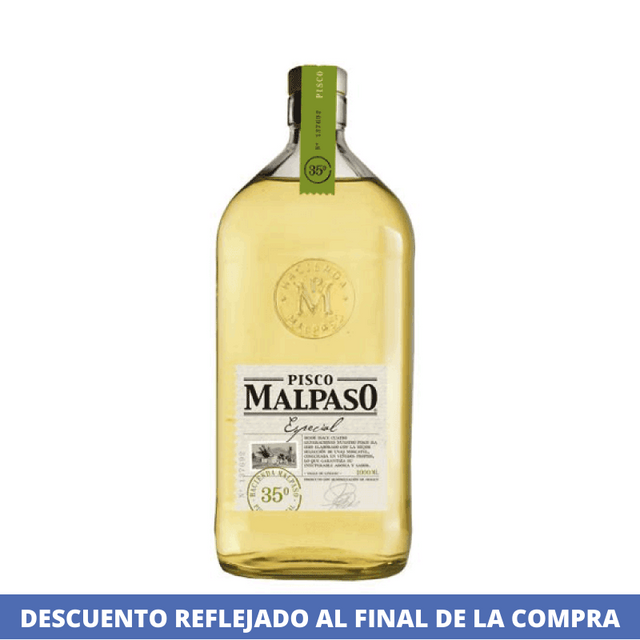 Pisco Especial 35º 750cc Malpaso A