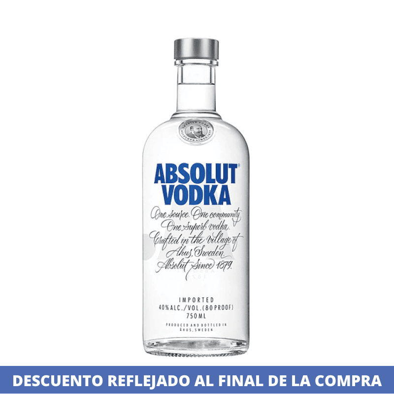 Vodka Original 40° 750cc Absolut A